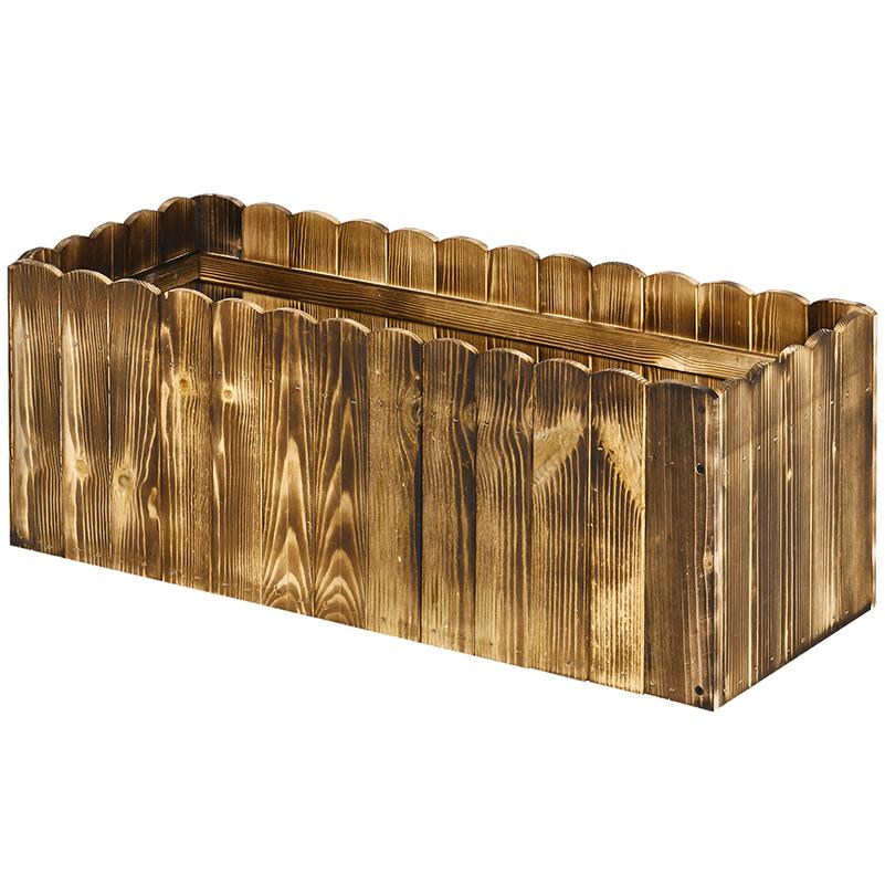 70L Raised Garden Bed, Wooden Rectangle Planter Box, Outdoor Herb Vegetable Flower Pot (80L X 33W X 30H Cm)