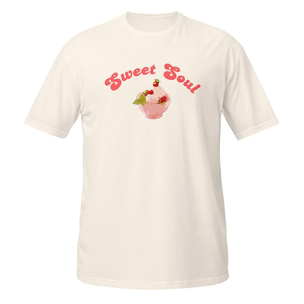 Sweet Soul Retro Ice Cream T-T-Shirt - Minimalist Vintage Summer Graphic Tee