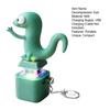 Lizard Button Keychain Decompression Toys Funny Lizard Sounds And Flash Effects Rechargeable Portable Stress Relief Fidget Toy for All Ages