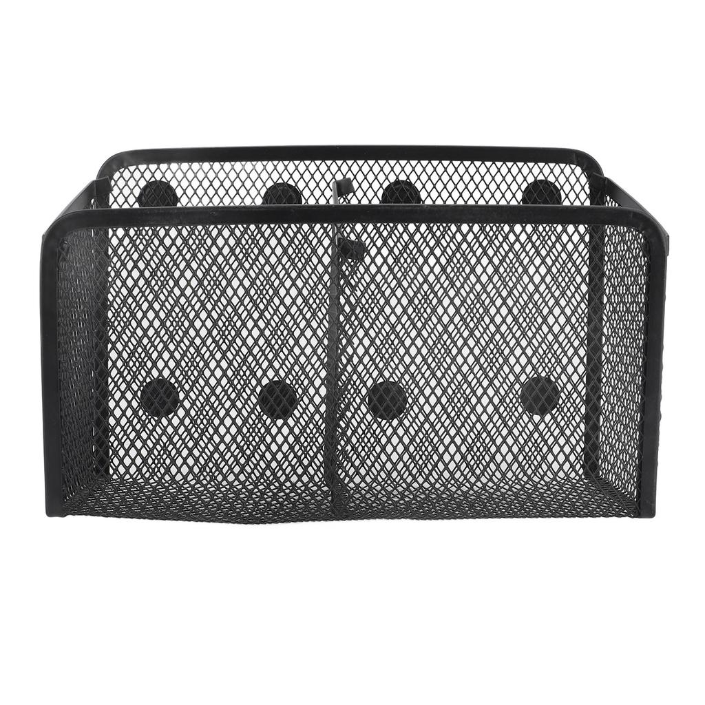 Magnetic Pen Holder Multifunctional Large Capacity Metal Mesh Pencil Cup Holder for Cabinet Dry Erase Board