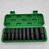 Lingxi 10-Piece Extended Hex Socket Set for Electric Impact Wrench (8-24mm)