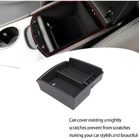 

Lcojicep Center Console Armrest Box Storage Box Tray Compatible with Infiniti Q50 2013 2014 2015 2016 2017 2018,Armrest Box Storage Box Secondary ABS