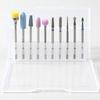 10pcs Nail Drill Bit Set Portable Home Salon Emery Cuticle Remover Bits for Nail Artist Beginner Zh2