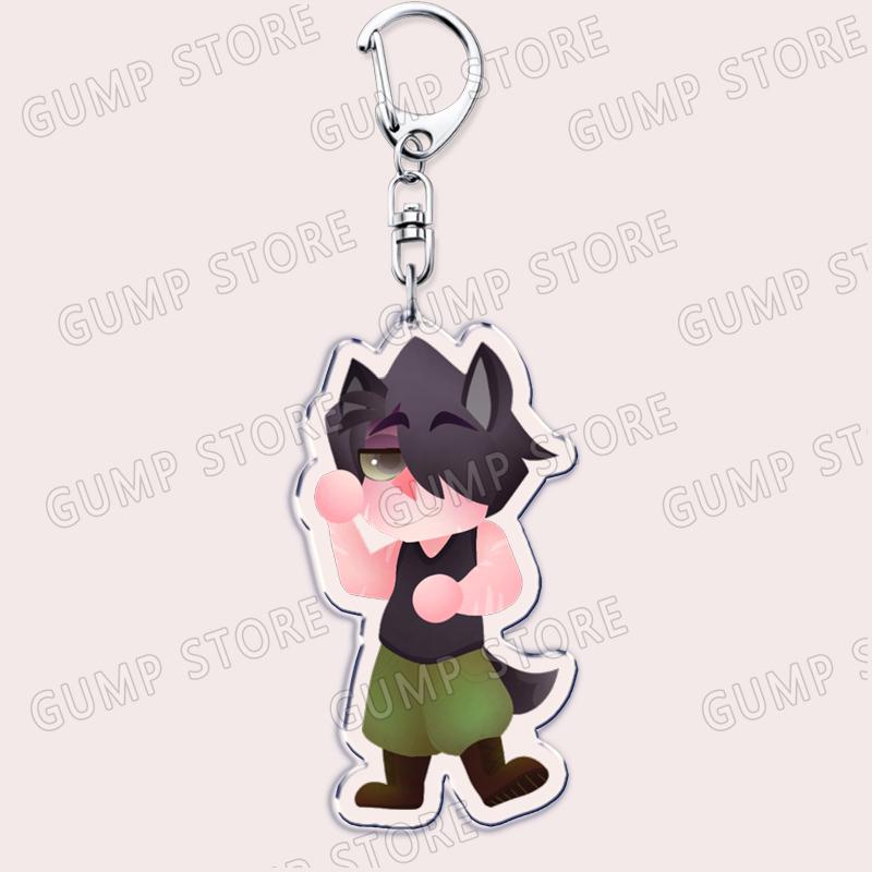Game YKMET Boyfriend To Death Keychain for Accessories Cute Pet Strade Ren Lawrence Keyring Jewelry Friends Fans Gamers Gifts