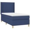 Maison Exclusive - Somier de láminas para cama con colchón Azul 90x190 cm Tela