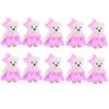 10pcs/set Plush Doll Bear Plush Foam Toys Foam Bear Cartoon Bouquet Doll  Graduation Gifts