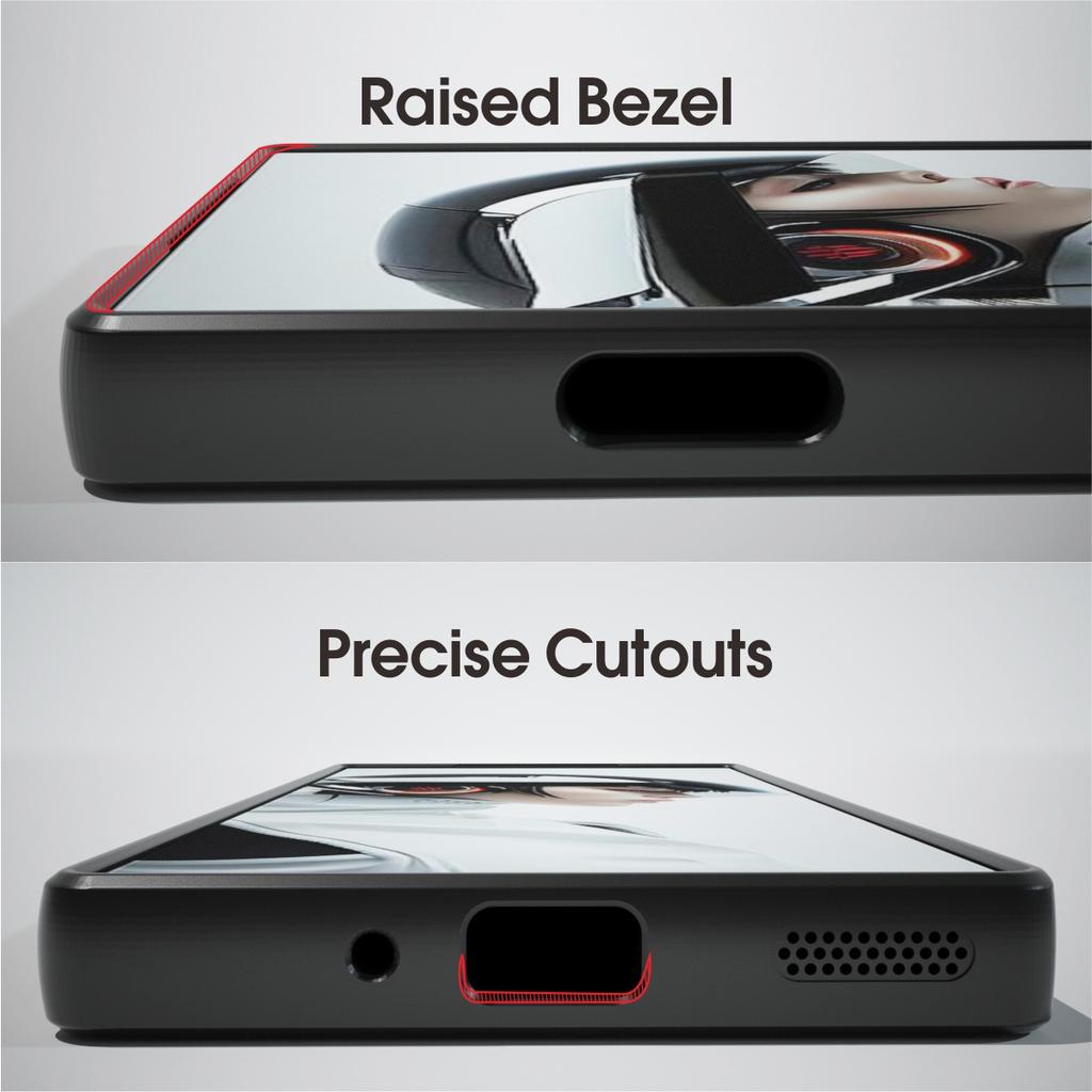 Чехол для телефона IBMRS для ZTE nubia Red Magic 9 Pro 5G/9 Pro+ 5G Противоударный чехол TPU+PC Чехол для телефона