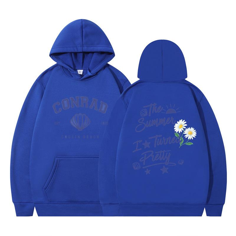 The Summer I Turned Pretty Printed Loose Hooded Sweater Hoodie