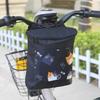 Versatile Oxford Fabric Bike Handlebar Bag  Large Capacity Zippered Front Storage for Bike Electric & Motorcycles Bicycle Bag