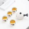 Mingling Ceramic Tea Set (1 Pot, 4 Cups)