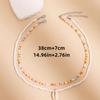 Bohemian Style Multi-Layer Clavicle Chain Necklace with Seed Beads and Shell Pendant for Women
