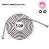 3.0m Stainless Steel Shower Hose - Flexible Hot & Cold Shower Head Tube