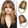 Frauen Clip-in Pony Natürliche Wispy Stirn Haar Extensions Faux Französisch Pony Mädchen