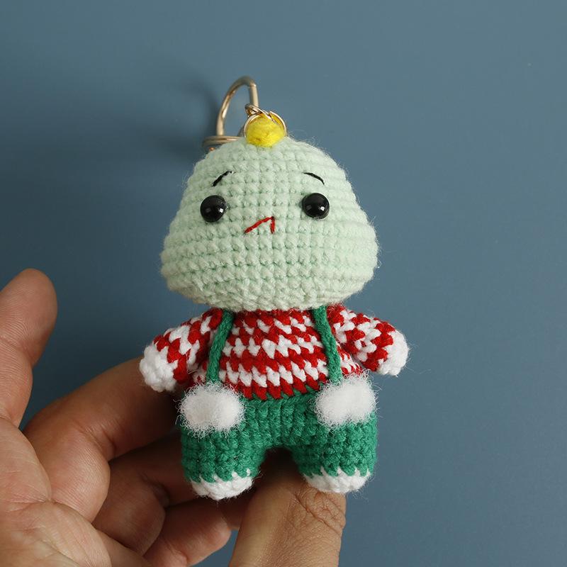 Crochet Animal Key Ring Cute Handwoven Pendant Creative Mini Knitted Animal Keychain Friends Gift