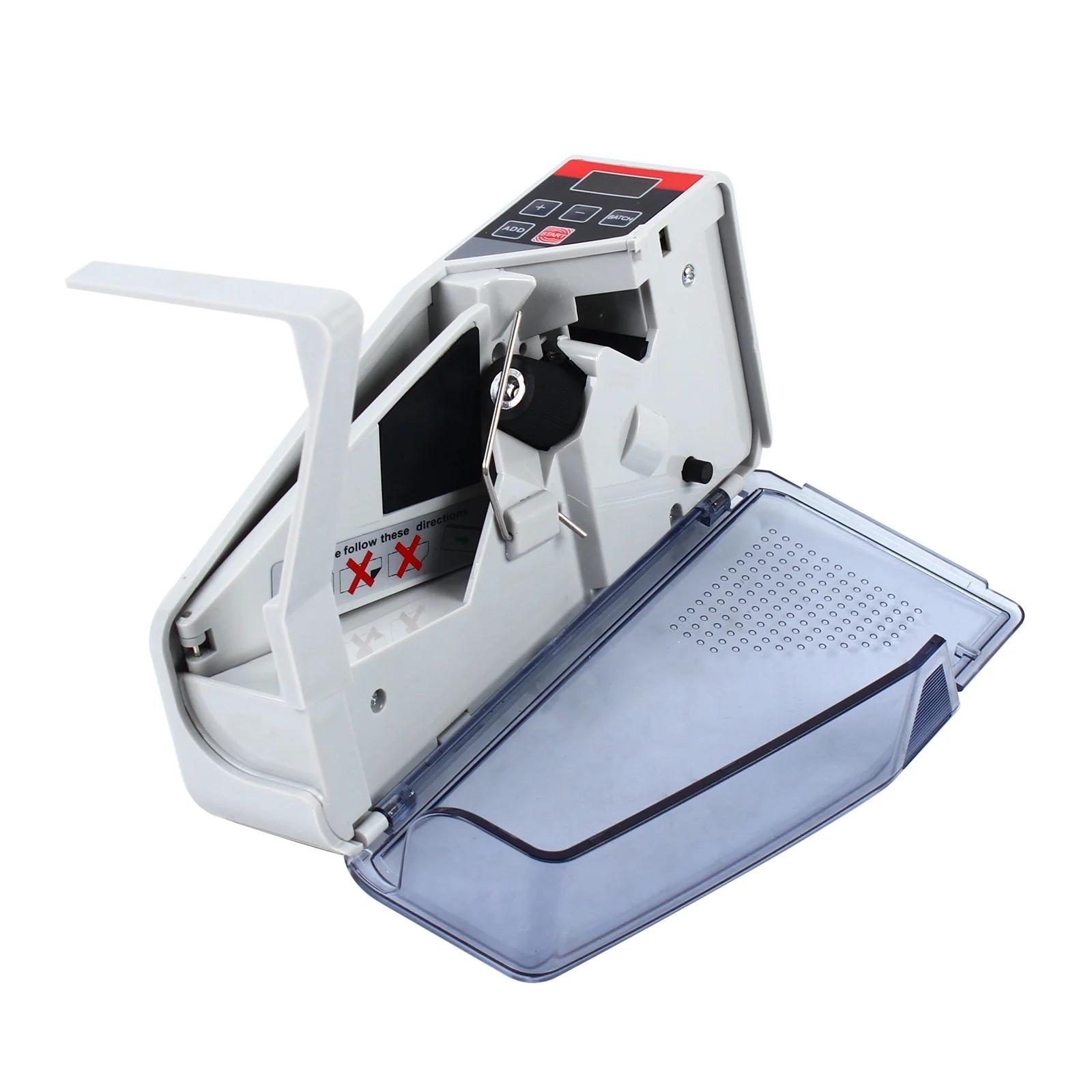 

Портативный счетчик денег, Мини счетчик банкнот - Светодиодный дисплей и функция фасовки, 600 шт/мин серый