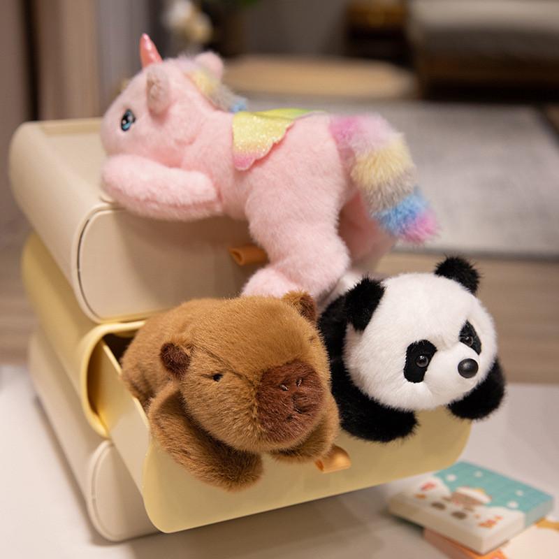Panda Crocodile Unicorn Dinosaur Lying Plush Toy Stuffed Animal Cartoon Doll