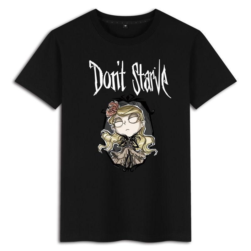 Famine Don't Starve Game Printed Summer Boys Cotton Loose Round Neck Short Sleeve T-Shirts Men’s