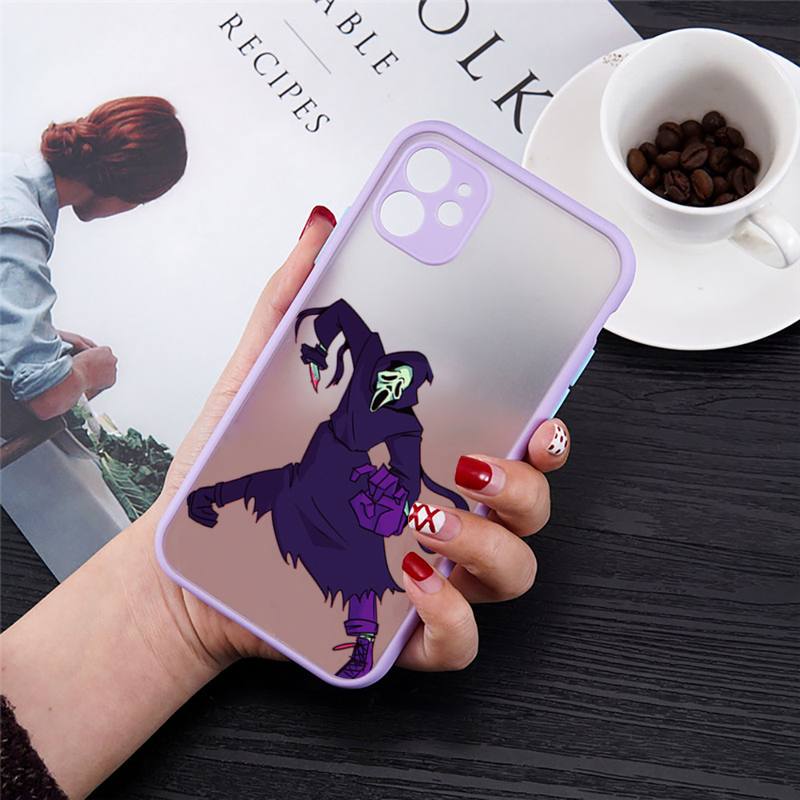 Ghostface Horror Scream Art Pattern Phone Case Matte Transparent For IPhone 11 13 14 Mini 12 Pro Max Xs Plus