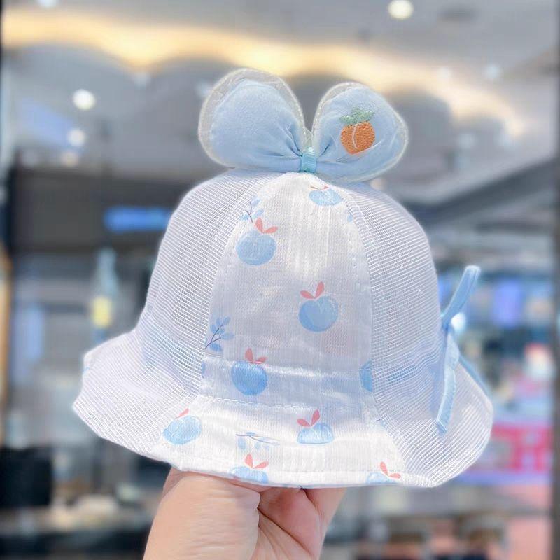 Sommerlicher Sonnenhut für Babys und Mädchen mit breiter Krempe und verstellbarem Kinnriemen zum Schutz vor der Sonne