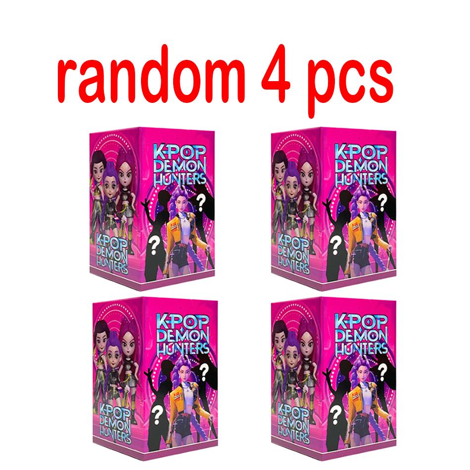 1-12pcs KPop Devil Hunter Doll Vinyl Toy Rumi Mira Zoi Character Vinyl Mask Blind Box Ornament Toy Birthday Gift