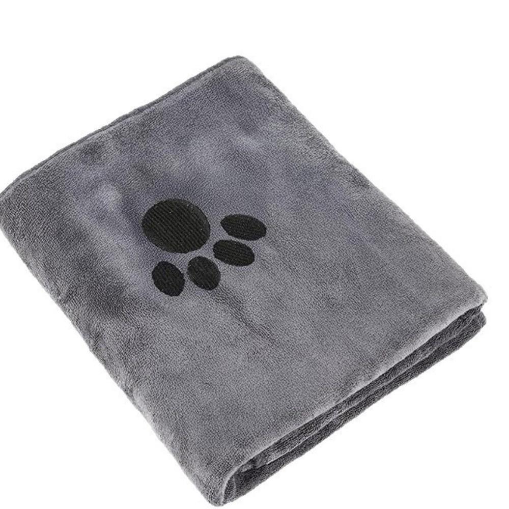 Quick-Drying Pet Dog Towel Super Absorbent Big Puppy Bathrobe Soft Cat Bath Towels  Pet Supplies