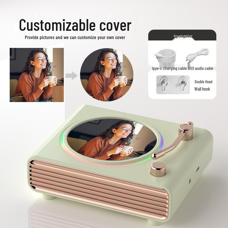 Retro Portable Bluetooth Desktop Speaker - Compact Outdoor Audio Gift