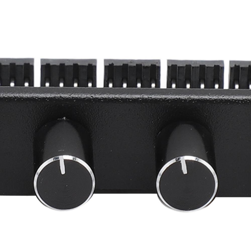 12V PC Cooling Fan Controller 4 Knob Control PWM Fan Hub Fan Speed Controller  PC System Cooling