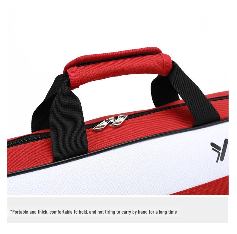 Ywyat Waterproof Chinese-Style Badminton & Tennis Racket Bag - Portable Single Shoulder 3-Piece Storage C211