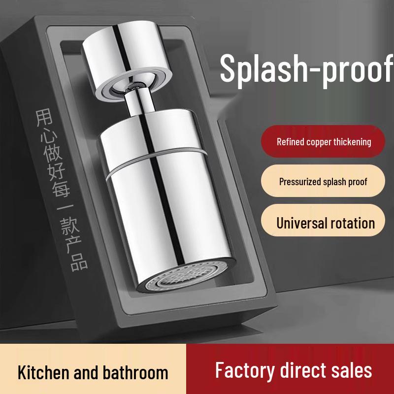 Universal Rotating Anti-Splash Kitchen Faucet Extender