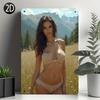 VintageStyle Sexy Beauties Metal Wall Sign for Man Caves Bars Garages Durable Iron EasytoHang Adds a Touc