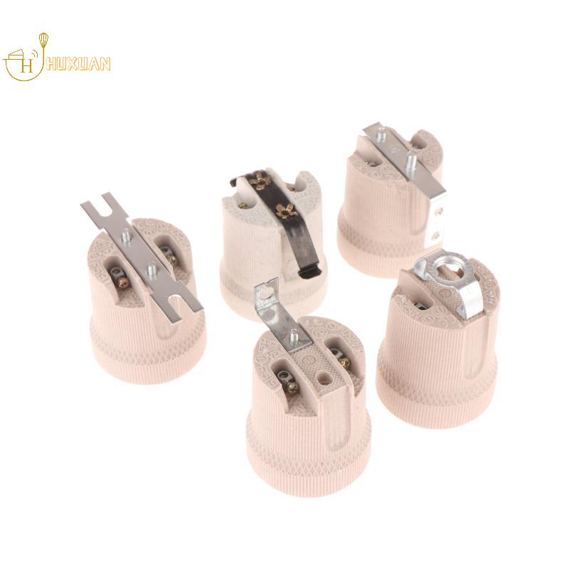 1 Piece Fixing Bracket Large Screw Cap Lamp Base E27 Vintage Ceramic Lamp Fittings Socket Lamp Base Holder Accessory