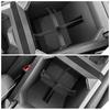 For TESLA Cybertruck Center Console Lower Non-slip Pad Armrest Partition Grid Organizer ABS Storage Box Under Central Control