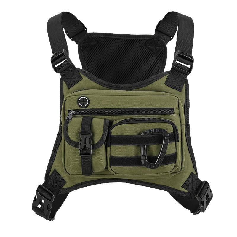 1 Stück Taktische Brusttasche für Herren Laufrucksack Multifunktionaler Westengurt Taktische Weste Wasserdicht und verschleißfest