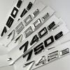 3D ABS Auto Kofferraum Wörter Buchstaben Logo Abzeichen Emblem Aufkleber für BMW 7er Serie 730e 740e 745e 750e 760e F01 F02 G11 G12 uw2