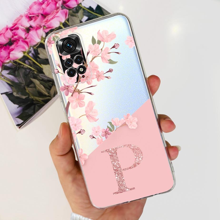 For Xiaomi Redmi Note 11 4G Case Redmi Note 11S Stylish Letters Cover Soft Silicone Phone Case For Redmi Note 11 Pro Plus Fundas