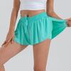 Frauen Athletische Sport Fitness Yoga Shorts Laufen Niedliche Flowy 2 In 1 Tennis Beach Volleyball Baseball Kurze Culottes