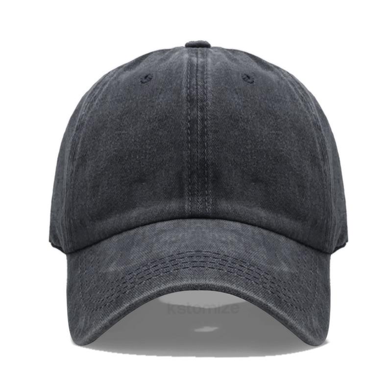 Personalized Vintage Washed Cotton Baseball Cap Custom Embroidered Logo Text Name Dad Hat for Men Women