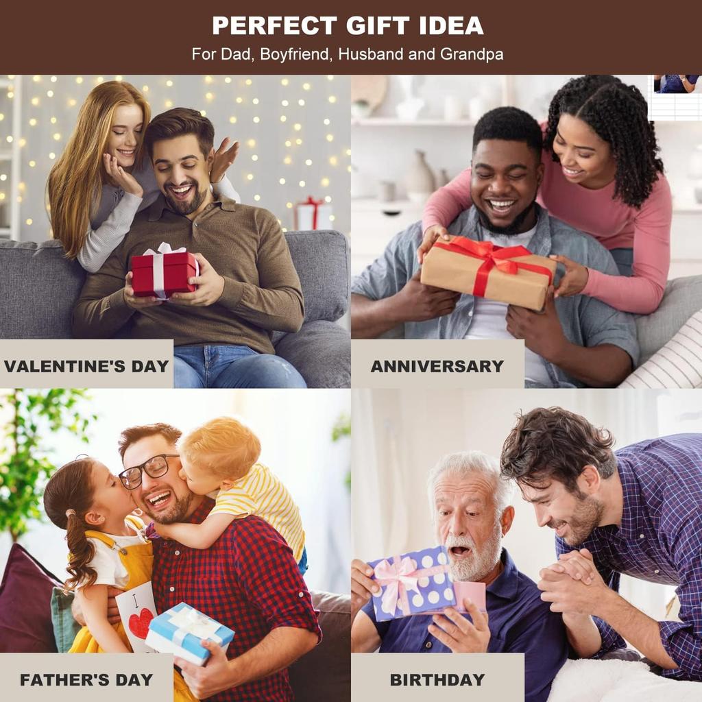 KOCWELL Wood Phone Docking Station Ash Key Holder Stand Watch Organizer Men Husband Wife Anniversary Dad Birthday Nightstand Purse Father Graduation