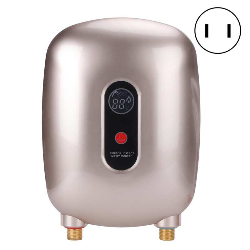 3500W Water Heater Tankless Water Heater Home Bathroom Kitchen 3 Second Fast Heating Shower Water Heated