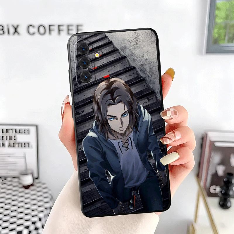 A-Attack On T-Titan Eren Yeager Soft Phone Case for Samsung A17 A37 A57 A16 A26 A36 A56 A15 A25 A35 A55 A14 A24 A34 A54 A13 A23
