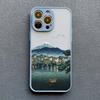 Landscape phone case For iPhone 16 14 11 12 13 15 Pro Max Mini 7 8 Plus XS X XR SE2 Japan Series Aestheticism Scenery Back Cover