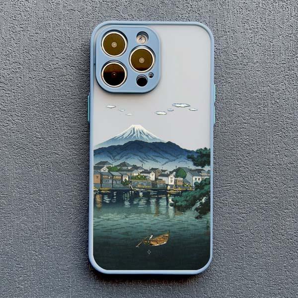 Landscape phone case For iPhone 16 14 11 12 13 15 Pro Max Mini 7 8 Plus XS X XR SE2 Japan Series Aestheticism Scenery Back Cover