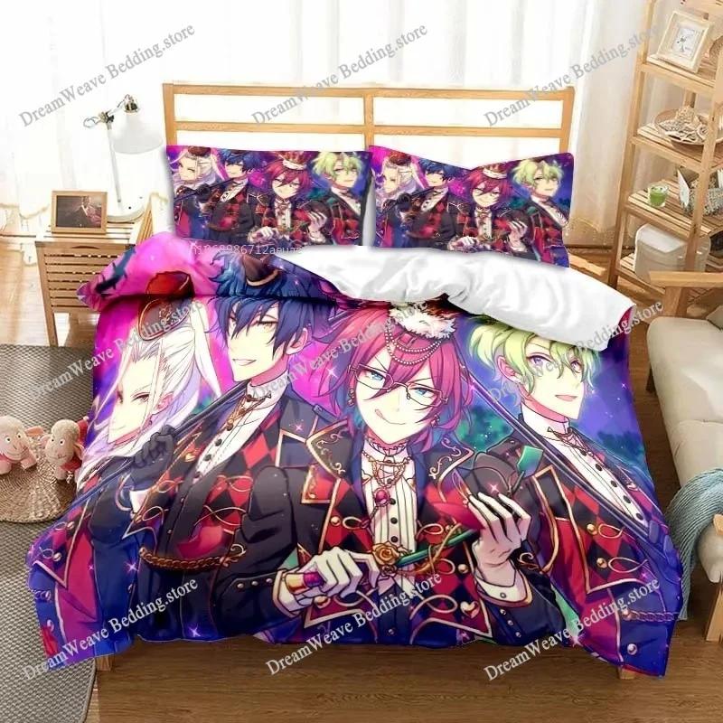 New Anime Rock Band Ensemble Stars All Season Twin Bedding Set Comforter Set Bed Duvet Cover Double King Comforter Cover963