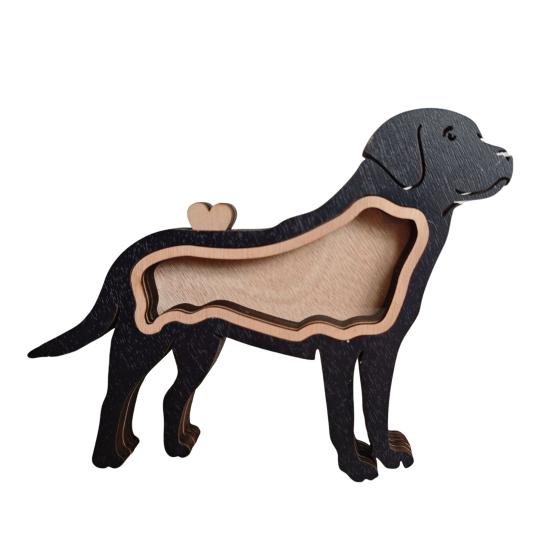 Wooden Dog Hair Storage Box Pet Hair Keepsake Box Pet Hair Collector Container Table Sign Decoration Pet Owner Memorial Gift