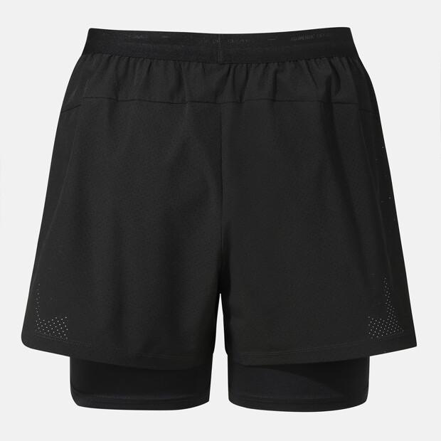 DESCENTE Running Ventilation 2-In-1 4-Inch Shorts Black (Sq323Rhp72)