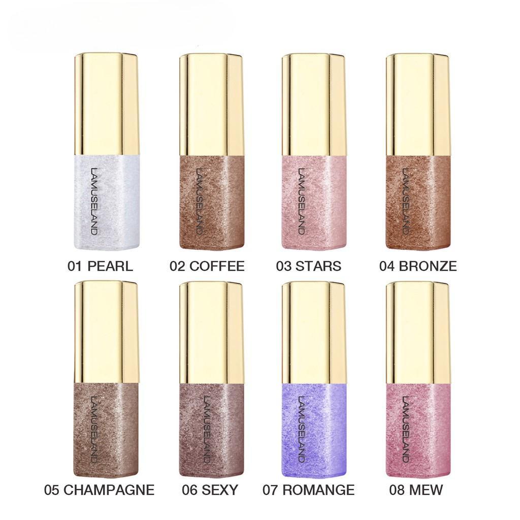 8 Colors Liquid Eye Shadow Elegant Glitter Eyeshadow Eye Makeup Original: Mini Glow Eyeshadow Liquid 8 Shades Liquid Eyeshadow Affordable Cosmetics