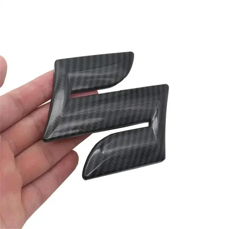 Conjunto de Emblema de Grade Frontal e Adesivo de Emblema de Porta-malas Traseiro em ABS para Suzuki S-Cross, Vitara, Swift, SX4, Alivio - Acessórios de Logo para Carro