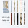 JIANWU Time Line Series Vintage English Number Bill Ticket Landscape Material Collage Sticker Creative DIY Journal Stationery