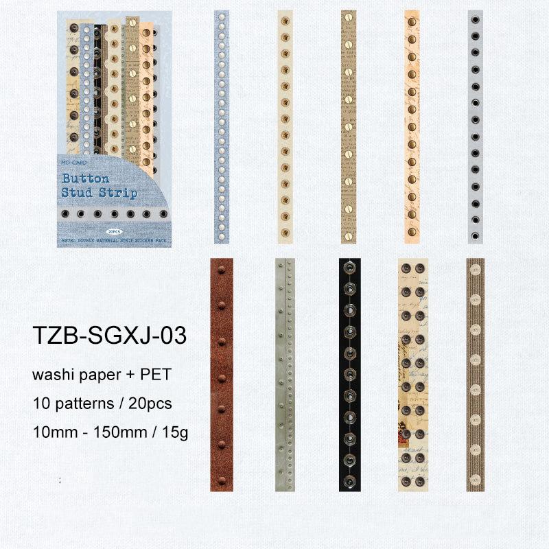 JIANWU Time Line Series Vintage English Number Bill Ticket Landscape Material Collage Sticker Creative DIY Journal Stationery