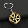 Portable Keychain Wheel Shape Key Ornament Suitable for Trendsetters and Anyone Seeking a Distinctive Style Statement